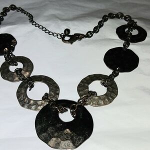 Laura Ashley Black and Silver Necklace